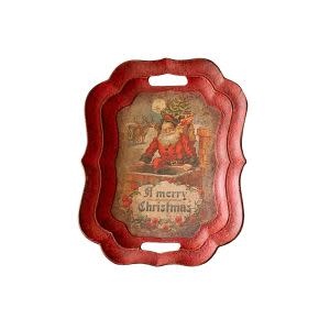Merry Christmas Santa Tray, 18.25 X 14.75 X 1.5