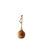 Santa Metal Ball Ornament, 4 in.