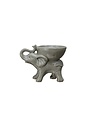 Elephant with Bowl, 7"x 5"