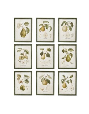 Hobnail Wood Framed Wall Decor with Vintage Reproduction, Assorted, 12"x 16"