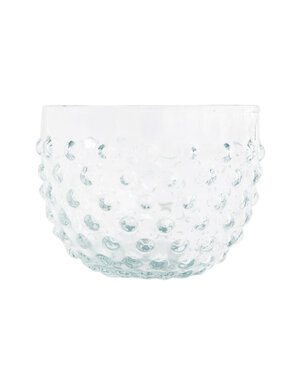 Glass Hobnail Bowl, 4"Rnd