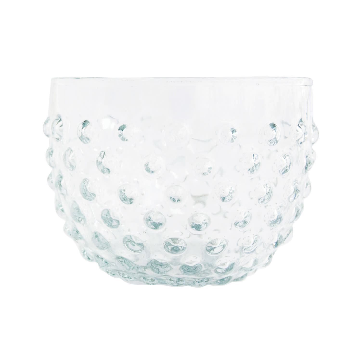 Glass Hobnail Bowl, 4"Rnd