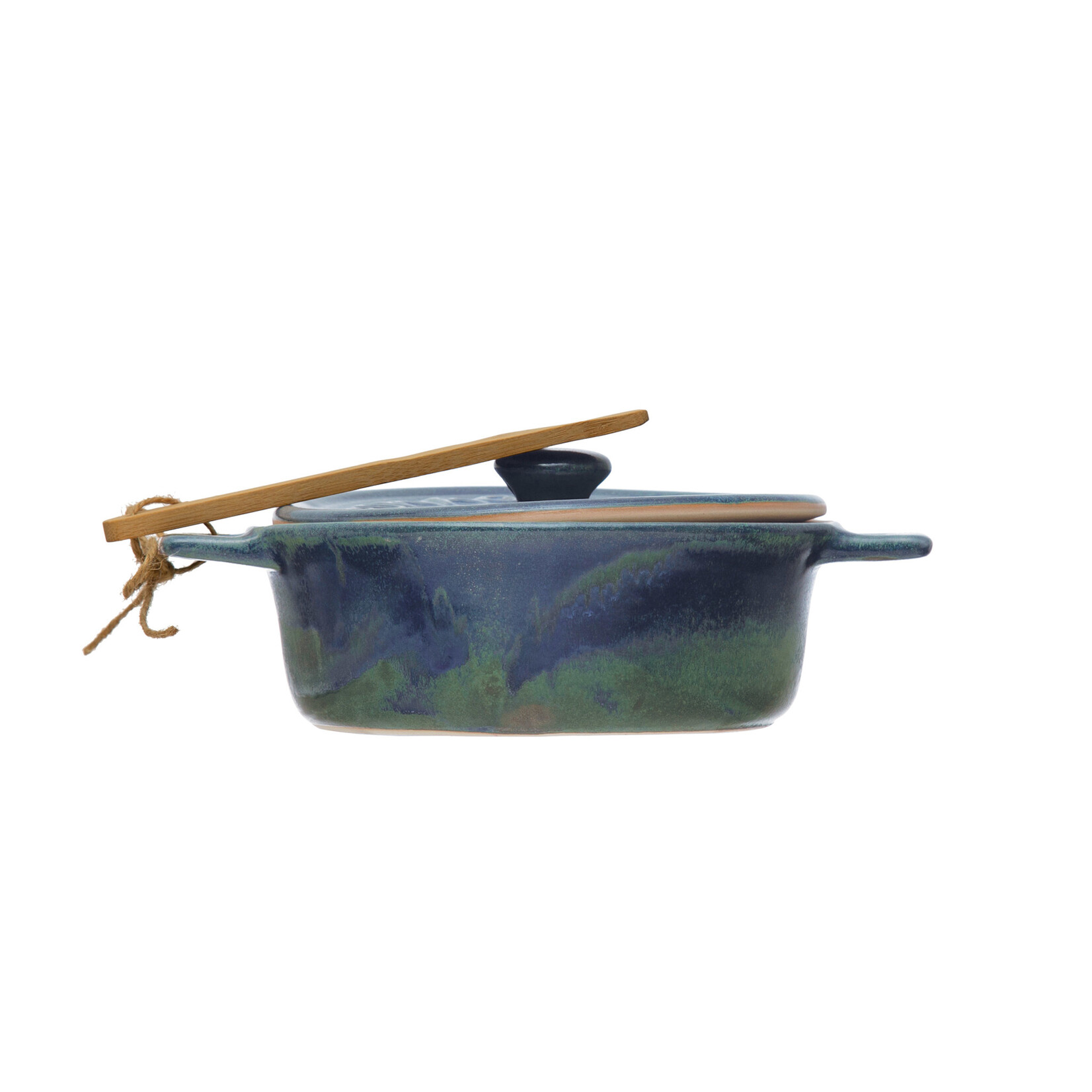 Brie Baker with Bamboo Spreader, 7"Rnd
