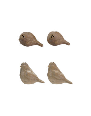 Bird Salt & Pepper Shakers, Set of 2, 3"x 2"