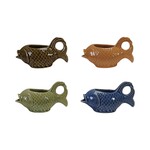 Fish Shaped Creamer, Green, 2 oz