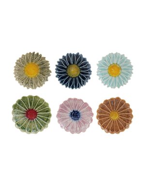 Flower Shaped Plate, Assorted, 6"Rnd