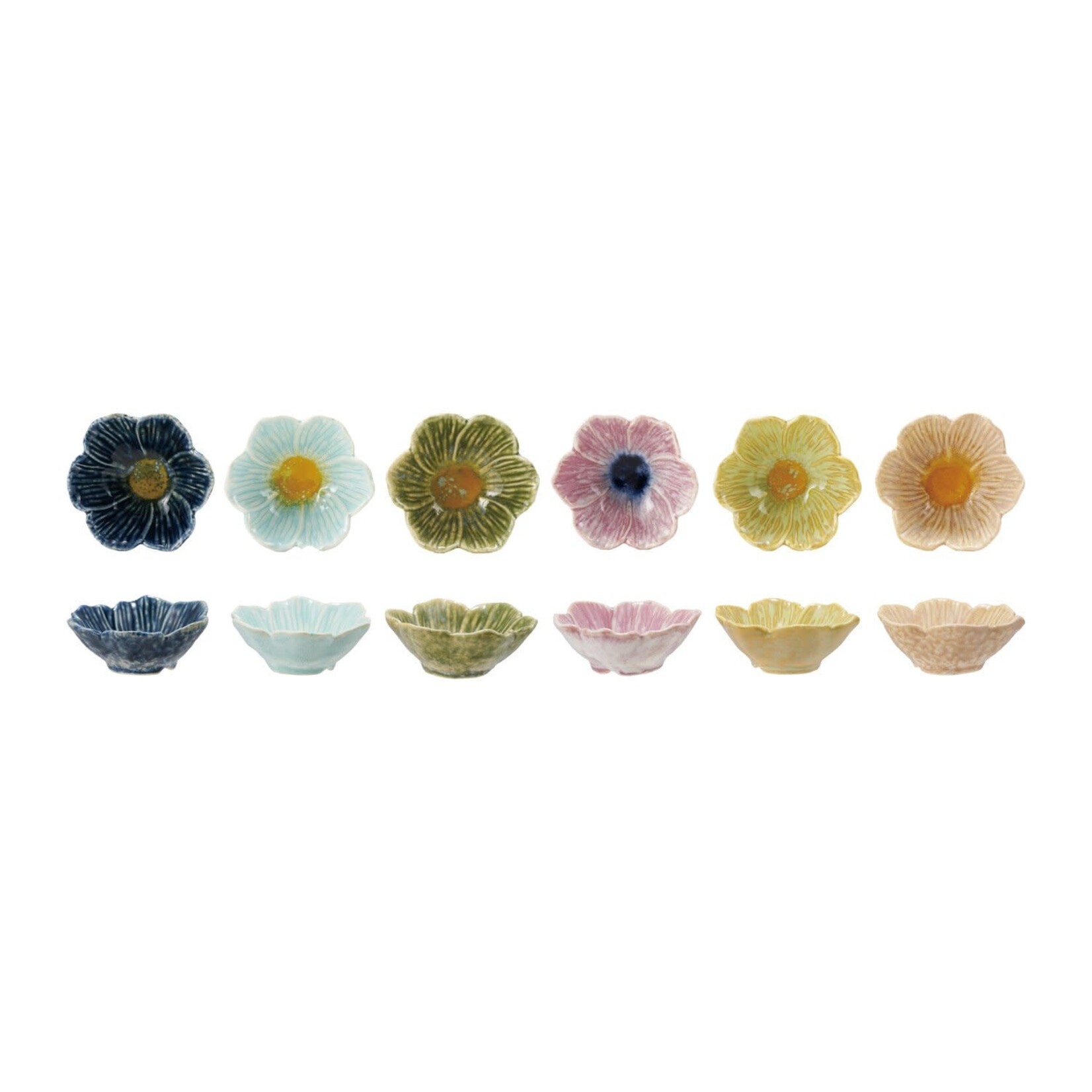Flower Shaped Bowl, Assorted, 4"Rnd