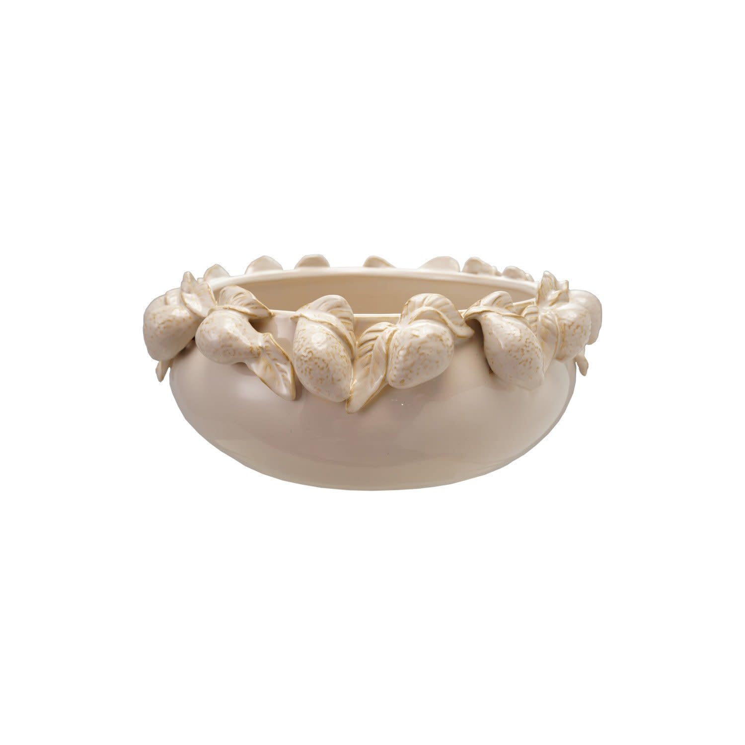 Bowl with 3D Lemons on RIm, 16"Rnd