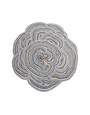 Round Wool & Cotton Tufted Organic Shaped Rug, 5' Rnd