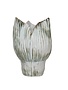 Pleated Sculptural Vase, 8"Rnd x 12"