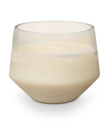 Winter White Baltic Glass Candle