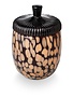 Midnight Pumpkin Glass Acorn Candle