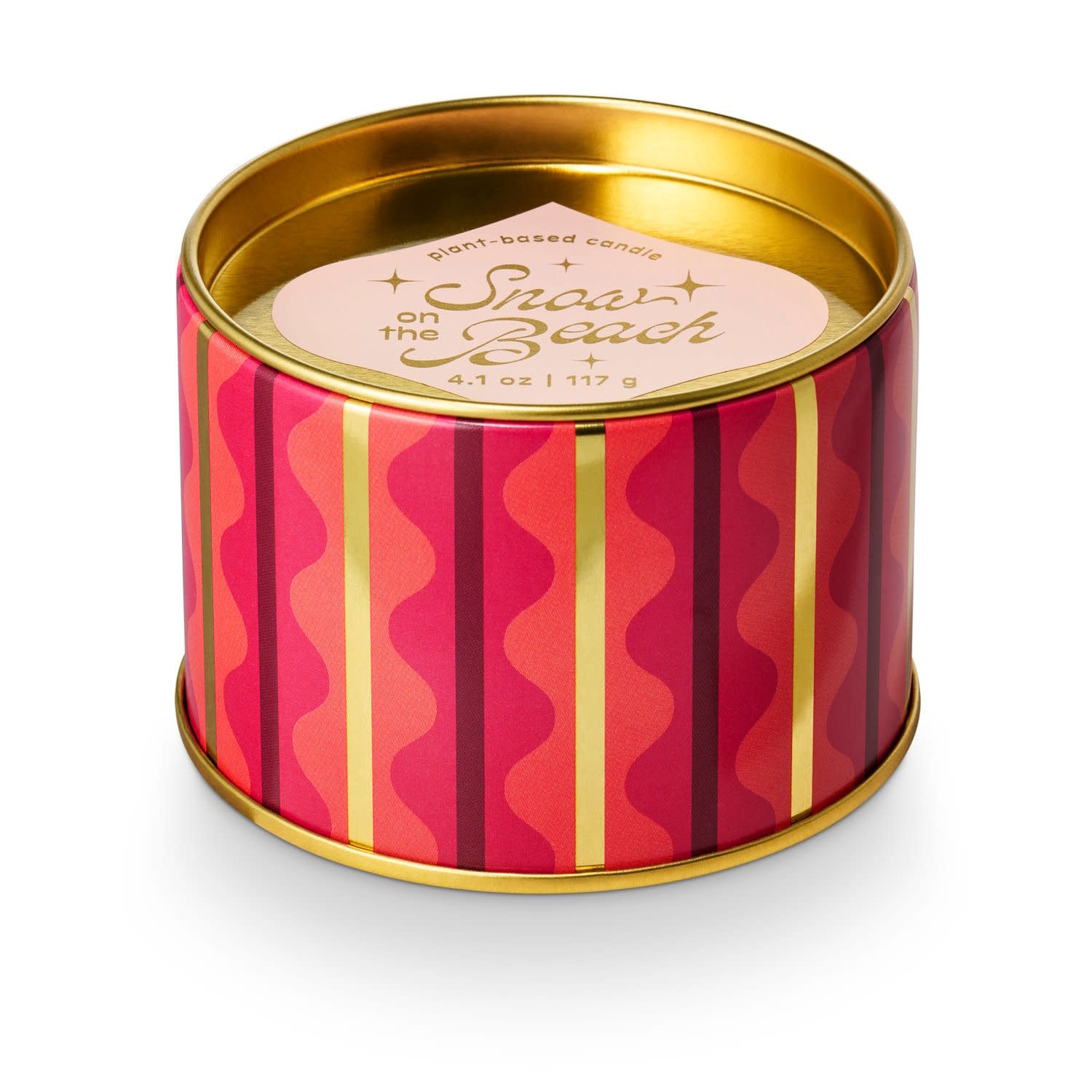 MiscMatch Snow on the Beach Hotel Tin Candle