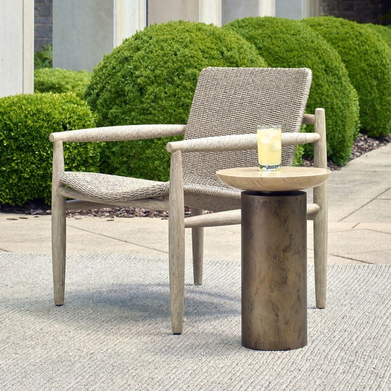 Oslo Indoor / Outdoor Accent Table 14 W X 21 H X 14 D
