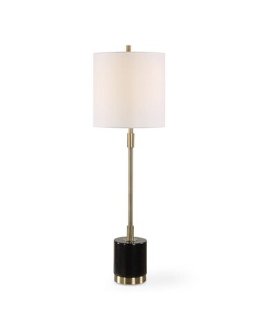 Black Marble Buffet Lamp 33"