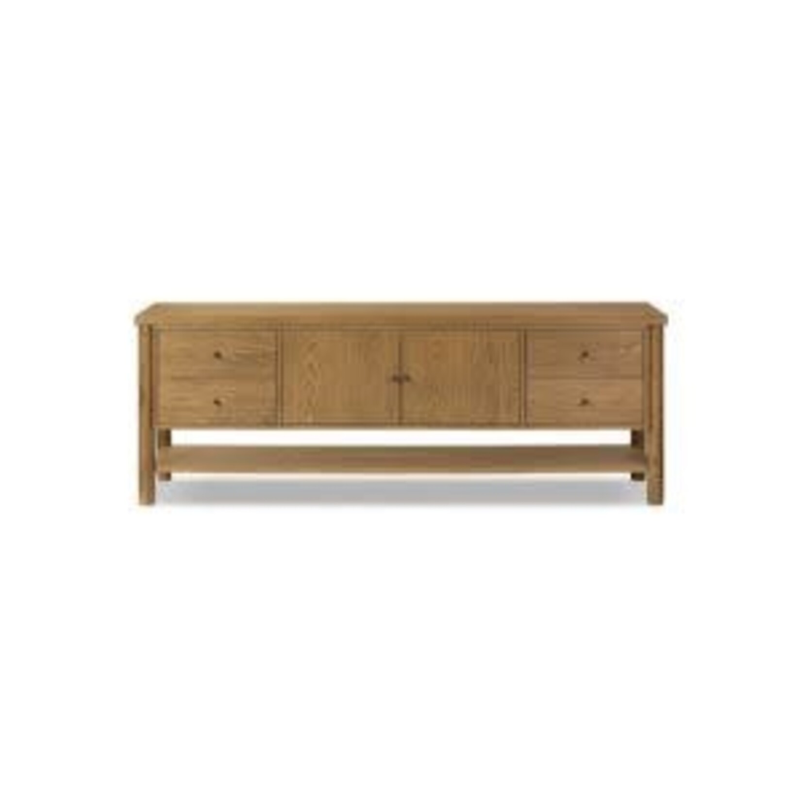 Roark Media Console, Amber Oak, 82 X 19.25 X 30