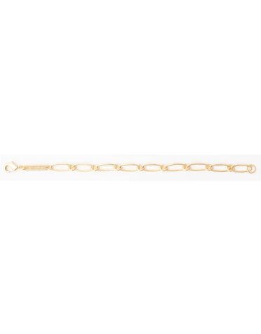 Michelle McDowell Charm Bar Bracelet 18k Gold Plated 7.5"