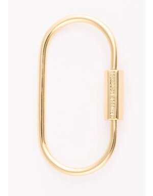Michelle McDowell Charm Bar Charm Bag Carabiner 18k Plated 2"