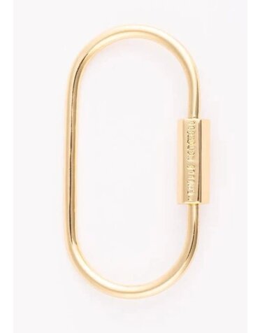Michelle McDowell Charm Bar Charm Bag Carabiner 18k Plated 2"