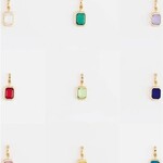 Michelle McDowell Charm Bar Birthstone & alphabet 18k Gold Plated