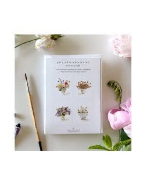 emily lex studio Paintable Notecards, Bouquets