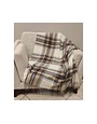 Fennco Styles Throw Blanket, Brown Classic Plaid, 50 X 60 in.