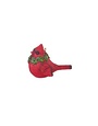 Cardinal with Wreath Ornament,  2.5 in.