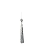 Silver Tinsel Tassel Ornament, 8.5 in.