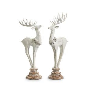 Distressed Reindeer on Stand, Assorted, 17 in., Priced Individualy