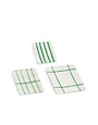 Green Plaid Plate - Large, 12 in. !!