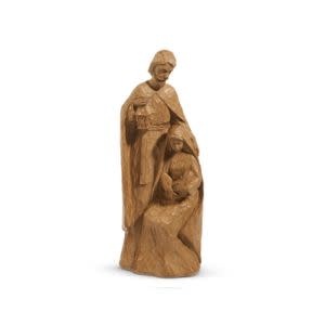 Carved Holy Family,  11.25 in.