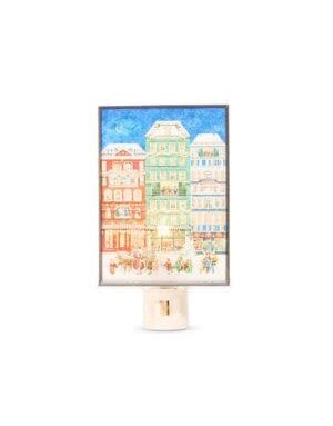 Holiday In The Village Night Light,  6.25 in.