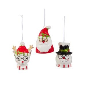 Holly-Day Friends Ornament, 6 in., Assorted Designs