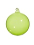 Apple Green Sheer Blown Glass Ball Ornament, 4 in.
