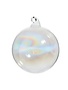 Iridescent Sheer Blown Glass Ball Ornament, 4 in.