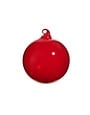 Red Opaque Blown Glass Ball Ornament, 4 in.