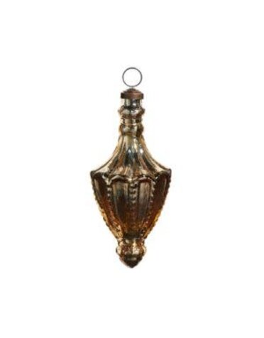Bronze Mercury Glass Finial Ornament, 6.5 in.