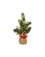 Snowy Pine Tree in Burlap Bag, 10 in. !!