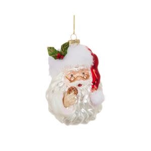 Santa with Cookie Ornament, 5 in.