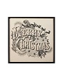 Vintage Merry Christmas Wall Art, Black, 22 in.