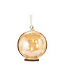 Gold Ornament with Ivory Tealight, 5.5 in.