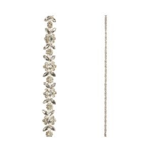 Clear Jeweled Garland, 6 ft.