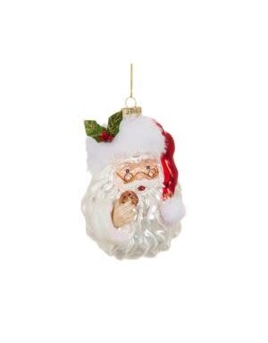 Santa with Cookie Ornament, 5 in.