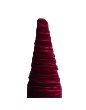 Handmade Extra Large Velvet Tree, 23 in., Burgandy