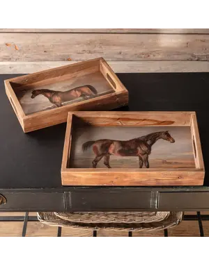 Belmont Wooden Tray Small, 13.5 X 9.5 X 2.25 in.
