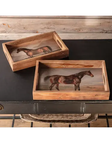 Belmont Wooden Tray Small, 13.5 X 9.5 X 2.25 in.