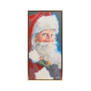 Santa Portrait Textured Framed Wall Art,  27.25 in !!