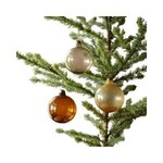Recycled Amber Glass Ornament, Assorted Designs, 4 inch