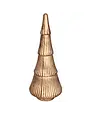 Christmas Tree Ribbed Antique Gold 5 x 12