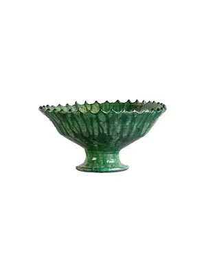 Tamegroute Compote Bowl, Green, Medium